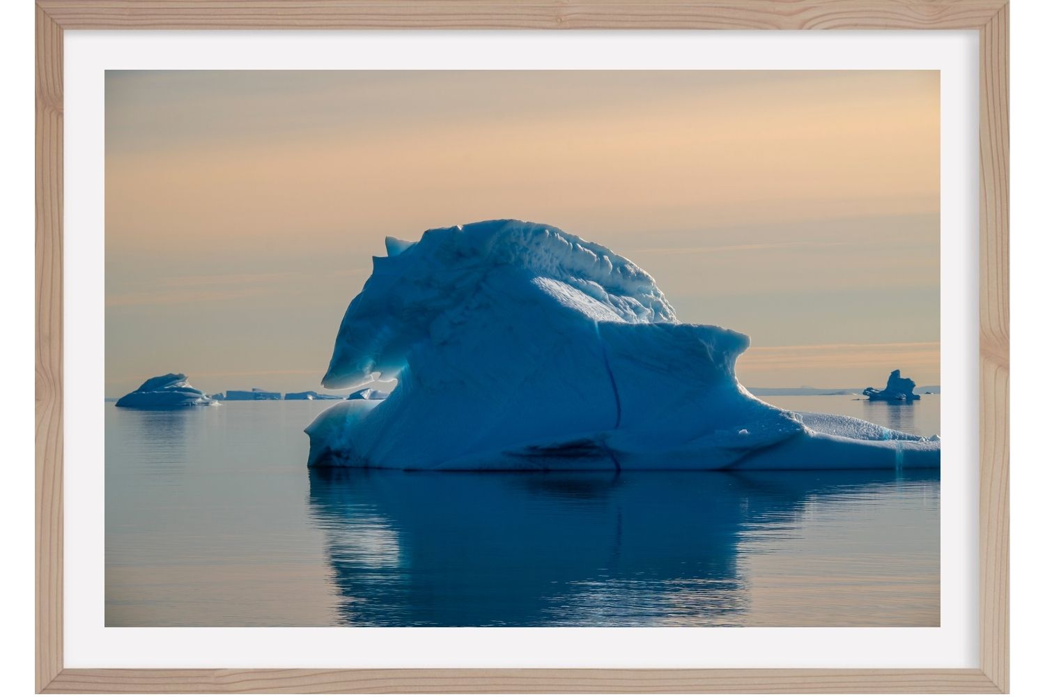Sculpture de glace. Groenland