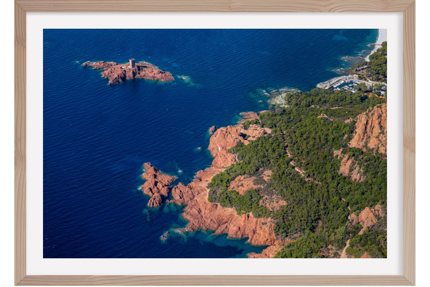 Massif de l'Estérel. Méditerranée. France