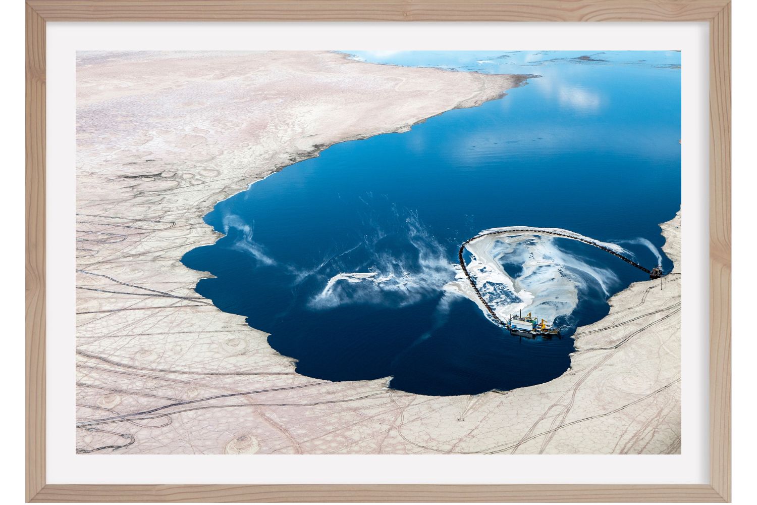 Marée salin. Magadi. Kenya